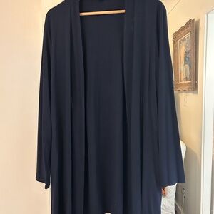 J.Jill Wearever Collection Navy Cardigan.  L  Matching top and Pants available